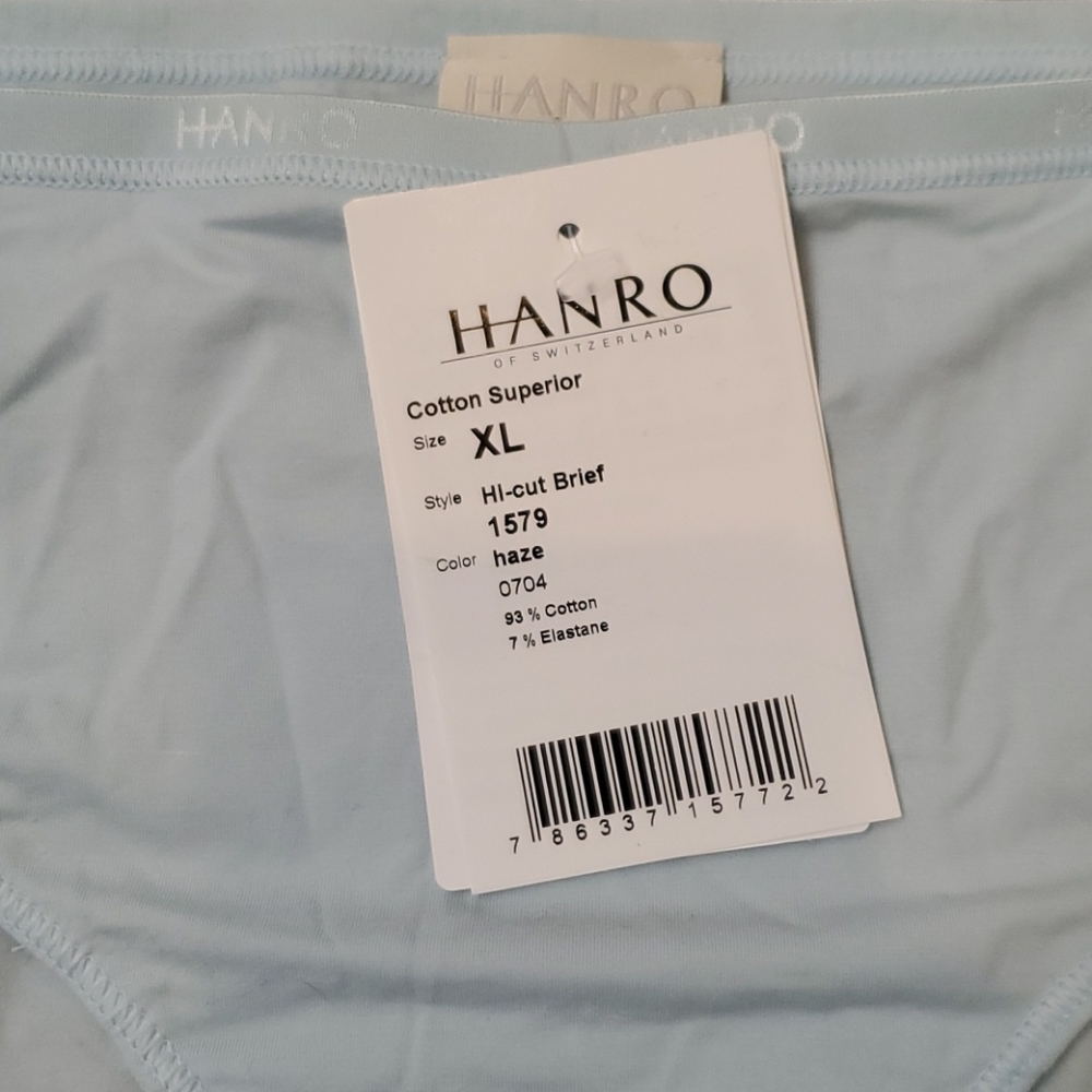 NWT XL ladies Hanro Hi-Cut Brief Cotton Superior